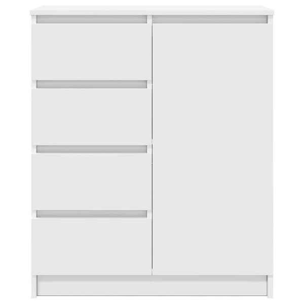 vidaXL Συρταριέρα με Συρτάρια Λευκή 71x35x84 εκ. από Επεξ. Ξύλο