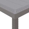 vidaXL Τραπέζι Κήπου Ανοιχτό γκρι 250 x 100 x 73 εκ συνθετικό ρατάν