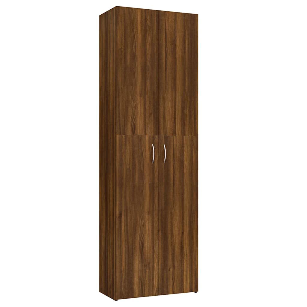 vidaXL Ντουλάπα Γραφείου Καφέ Δρυς 60x32x190 εκ. Επεξεργασμένο Ξύλο