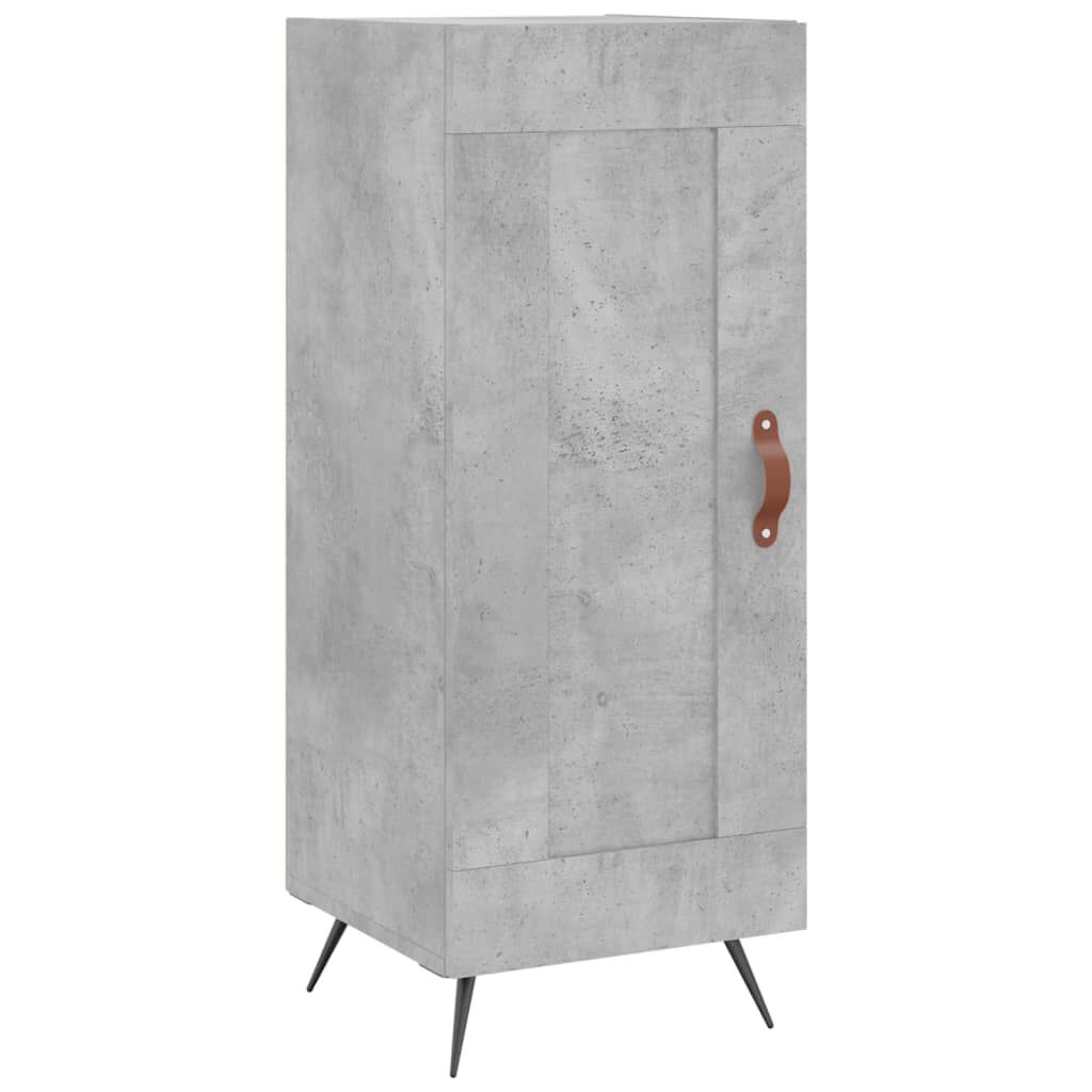 vidaXL Ντουλάπι Γκρι Σκυροδέματος 34,5x34x180 εκ. Επεξεργασμένο Ξύλο