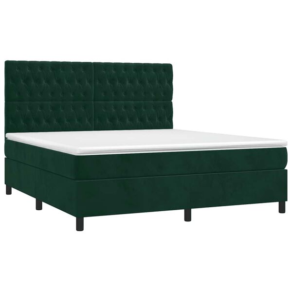 vidaXL &Kappa;&rho;&epsilon;&beta;ά&tau;&iota; Boxspring &mu;&epsilon; &Sigma;&tau;&rho;ώ&mu;&alpha; &Sigma;&kappa;&omicron;ύ&rho;&omicron; &Pi;&rho;ά&sigma;&iota;&nu;&omicron; 180x200&epsilon;&kappa;. &Beta;&epsilon;&lambda;&omicron;ύ&delta;&iota;&nu;&omicron;