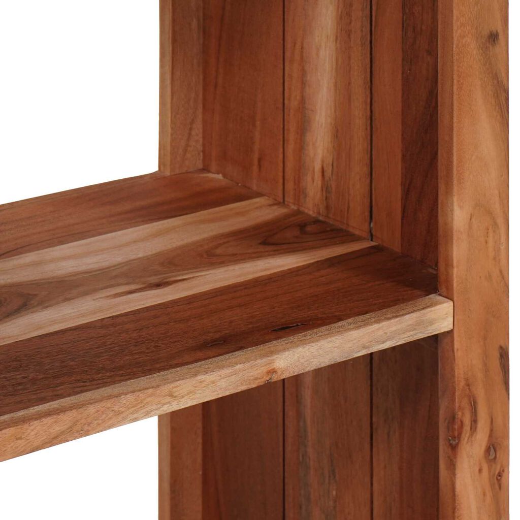 vidaXL Βιβλιοθήκη Καφέ, Μαύρο 80 x 30 x 110 εκ. Στερεό Ξύλο Ακακίας