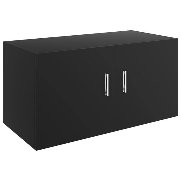 vidaXL Ντουλάπι Επιτοίχιο Μαύρο 80 x 39 x 40 εκ. από Επεξ. Ξύλο