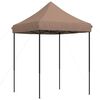 vidaXL Τέντα Εκδηλώσεων Πτυσσόμενη Pop-Up Καφέ 200x200x306 εκ.