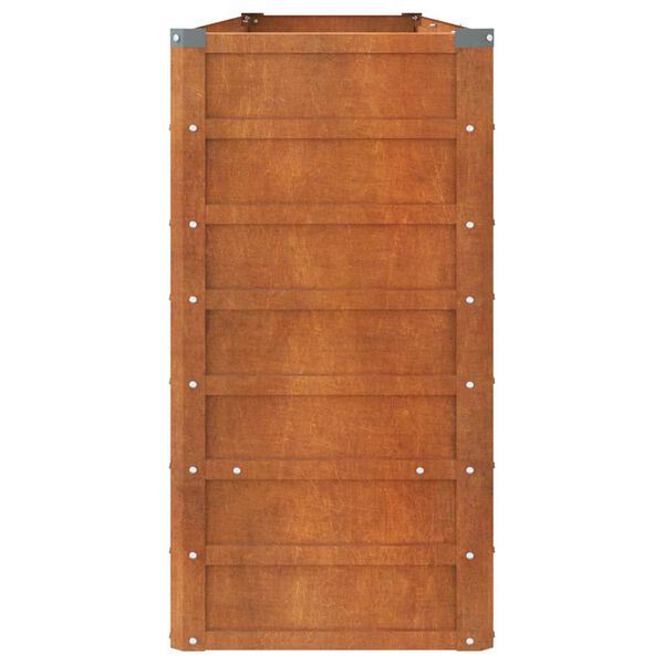 vidaXL Ζαρντινιέρα Σκουριασμένο 240x40x77 εκ. Ατσάλι Σκληρυθέν Αέρα
