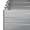 vidaXL Ζαρντινιέρα Υπερυψωμένη Ασημί 100x100x77 εκ. Γαλβανισμ. Χάλυβας