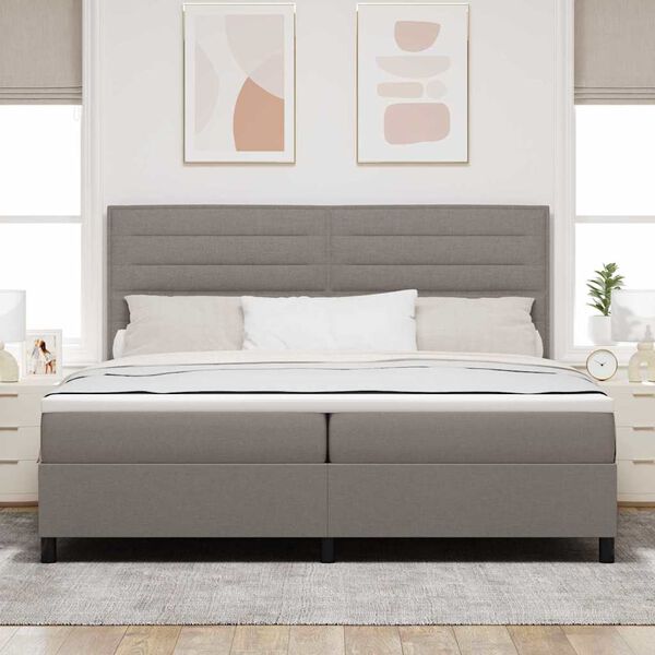vidaXL &Kappa;&rho;&epsilon;&beta;ά&tau;&iota; &mu;&epsilon; &epsilon;&lambda;&alpha;&tau;ή&rho;&iota;&alpha; &mu;&epsilon; &sigma;&tau;&rho;ώ&mu;&alpha; Taupe 200 x 200 cm ύ&phi;&alpha;&sigma;&mu;&alpha;