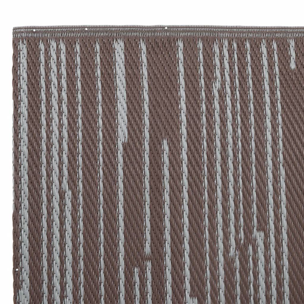 vidaXL Χαλί εξωτερικού χώρου ARAKIL Καφέ 80x250 cm PP