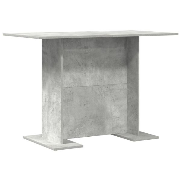 vidaXL Τραπεζαρία Γκρι του Σκυροδέματος 110x60x75 εκ. από Επεξ. Ξύλο