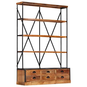 vidaXL &Beta;&iota;&beta;&lambda;&iota;&omicron;&theta;ή&kappa;&eta; &mu;&epsilon; 4 &Epsilon;&pi;ί&pi;&epsilon;&delta;&alpha;/6 &Sigma;&upsilon;&rho;&tau;ά&rho;&iota;&alpha; 122x36x181 &epsilon;&kappa;. &Xi;ύ&lambda;&omicron; &Mu;ά&nu;&gamma;&kappa;&omicron;
