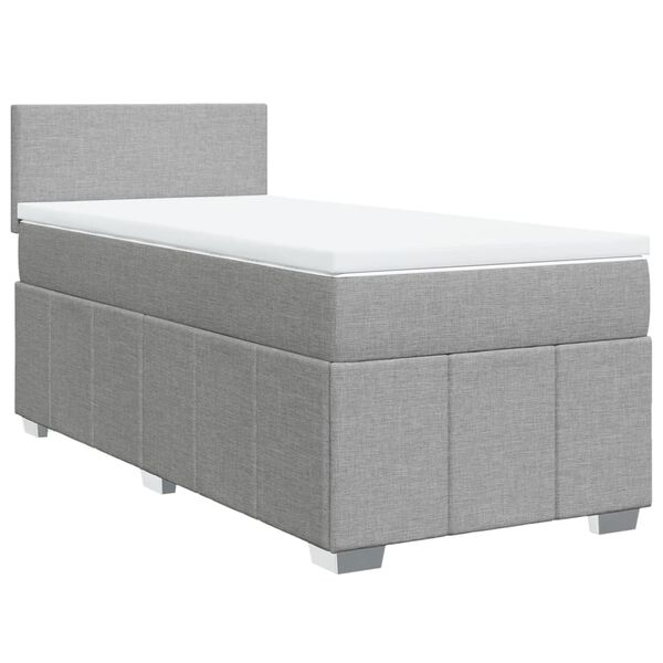 vidaXL &Kappa;&rho;&epsilon;&beta;ά&tau;&iota; Boxspring &mu;&epsilon; &Sigma;&tau;&rho;ώ&mu;&alpha; &Alpha;&nu;&omicron;&iota;&chi;&tau;ό &Gamma;&kappa;&rho;&iota; 90x200 &epsilon;&kappa;. &Upsilon;&phi;&alpha;&sigma;&mu;ά&tau;&iota;&nu;&omicron;