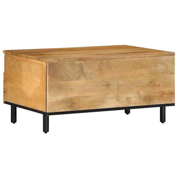 vidaXL Τραπεζάκι σαλονιού καφέ 80x54x40 cm μασίφ ξύλο Mango