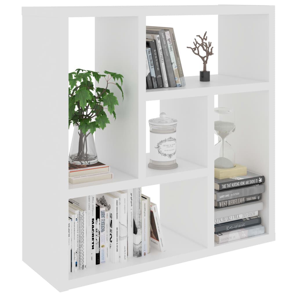 vidaXL Ραφιέρα Τοίχου Λευκή 45,1 x 16 x 45,1 εκ. από Επεξ. Ξύλο