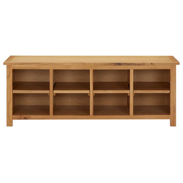 vidaXL Παπουτσοθήκη 114 x 37 x 45 εκ. από Μασίφ Ξύλο Δρυός
