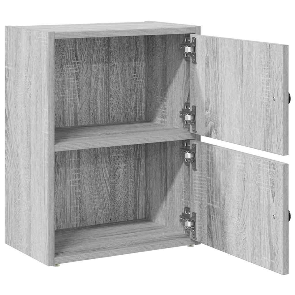 vidaXL Βιβλιοθήκη Γκρι Sonoma 40x24x52 εκ. από Επεξεργασμένο Ξύλο