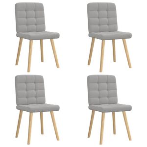 vidaXL &Kappa;&alpha;&rho;έ&kappa;&lambda;&epsilon;&sigmaf; &tau;&rho;&alpha;&pi;&epsilon;&zeta;&alpha;&rho;ί&alpha;&sigmaf; 4 &tau;&epsilon;&mu; Cloud Grey Fabric