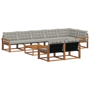 vidaXL &Sigma;&epsilon;&iota;&rho;ά &Kappa;&alpha;&nu;&alpha;&pi;έ &Epsilon;&xi;&omega;&tau;&epsilon;&rho;&iota;&kappa;&omicron;ύ 9 pcs &Phi;&upsilon;&sigma;&iota;&kappa;ό &kappa;&alpha;&iota; &Alpha;&nu;&omicron;&iota;&chi;&tau;ό &Gamma;&kappa;&rho;&iota;