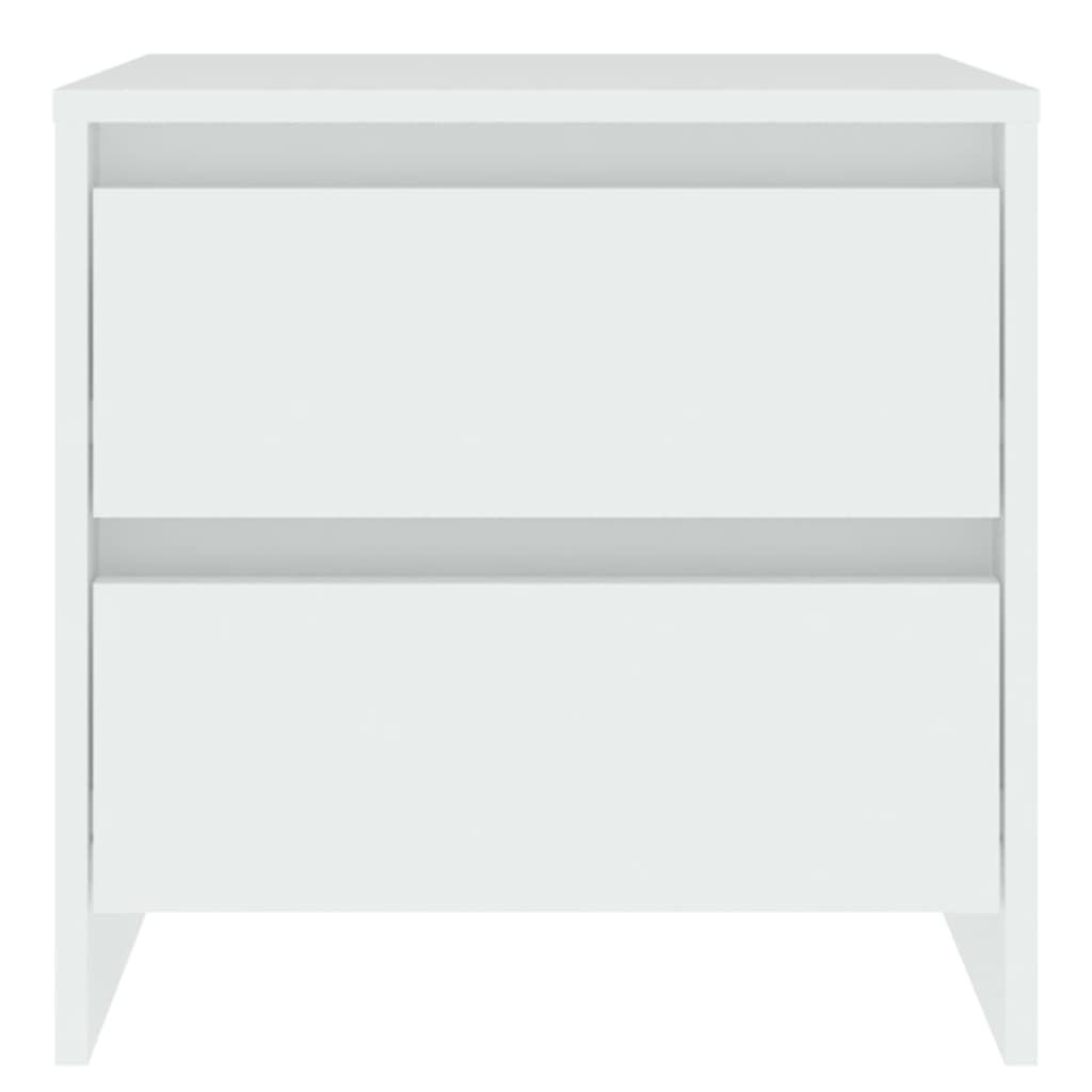 vidaXL Κομοδίνο 2 τεμ Μαύρο Δρυς 45x34x44,5 εκ Επεξεργασμένο ξύλο