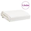 vidaXL Μουσαμάς Λευκός 1,5 x 2 μ. 650 γρ./μ²