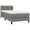 vidaXL &Kappa;&rho;&epsilon;&beta;ά&tau;&iota; Boxspring &mu;&epsilon; &Sigma;&tau;&rho;ώ&mu;&alpha; &Sigma;&kappa;&omicron;ύ&rho;&omicron; &Gamma;&kappa;&rho;&iota; 80x200 &epsilon;&kappa;. &Upsilon;&phi;&alpha;&sigma;&mu;ά&tau;&iota;&nu;&omicron;