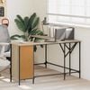 vidaXL Γραφείο Sonoma Δρυς 141 x 141 x 75 εκ. από Επεξεργασμένο Ξύλο