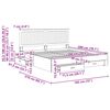 vidaXL Σκελετός Κρεβατιού Λευκό 180 x 200 cm Επεξεργασμένο ξύλο