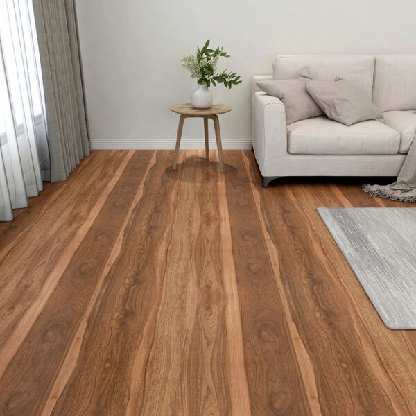 vidaXL Δάπεδο Αυτοκόλλητο Καφέ 20 Τεμαχίων 1,86 μ² από PVC