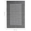 vidaXL Χαλί εξωτερικού χώρου ARAKIL Μαύρο 140x200 cm PP