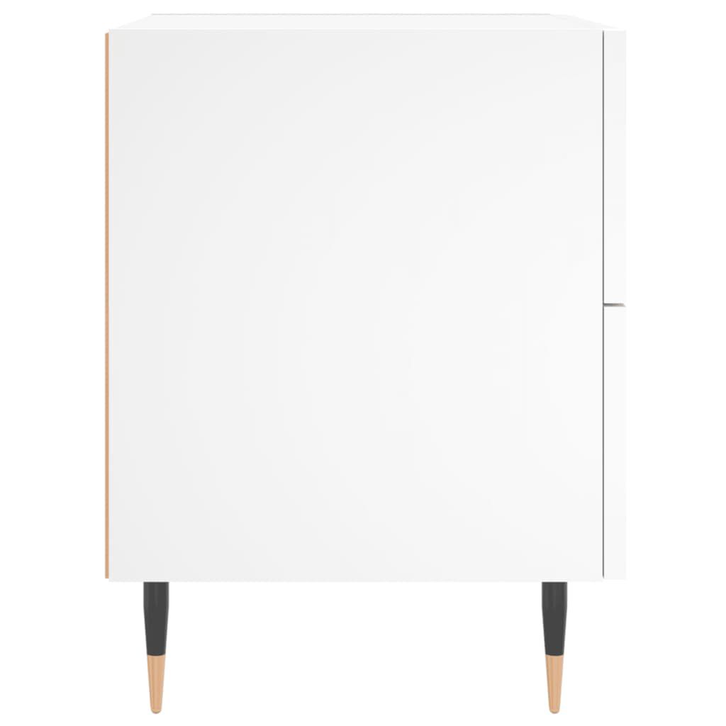 vidaXL Κομοδίνο Λευκό 40 x 35 x 47,5 εκ. από Επεξεργασμένο Ξύλο