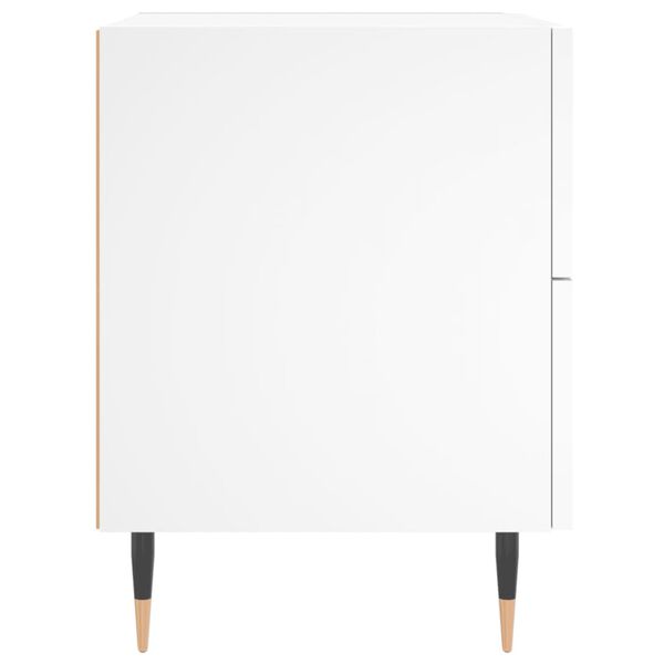 vidaXL Κομοδίνο Λευκό 40 x 35 x 47,5 εκ. από Επεξεργασμένο Ξύλο