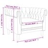 vidaXL Πολυθρόνα Chesterfield Λινό