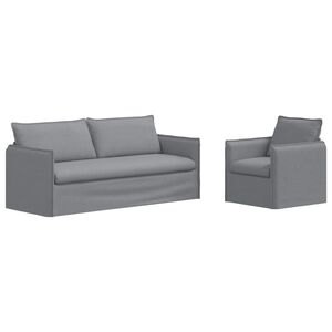 vidaXL &Sigma;&epsilon;&tau; &Kappa;&alpha;&nu;&alpha;&pi;έ 2 pcs &Alpha;&nu;&omicron;&iota;&chi;&tau;ό &gamma;&kappa;&rho;&iota; 196 x 82 x 85 &epsilon;&kappa; Ύ&phi;&alpha;&sigma;&mu;&alpha;
