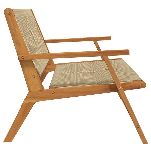 vidaXL Εξωτερικά Έπιπλα Μπεζ 78 x 122 x 73εκ. Μασίφ ξύλο ακακίας