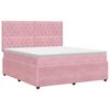 vidaXL &Kappa;&rho;&epsilon;&beta;ά&tau;&iota; box spring &mu;&epsilon; &sigma;&tau;&rho;ώ&mu;&alpha; &Rho;&omicron;&zeta; 160 x 200 cm &Beta;&epsilon;&lambda;&omicron;ύ&delta;&omicron;