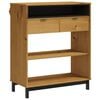 vidaXL Τραπέζι Μπαρ FLAM 92 x 45 x 110 εκ. από Μασίφ Ξύλο Πεύκου