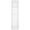 vidaXL Συρματοκιβώτια Στύλοι 2 τεμ. 40 x 40 x 180 εκ. Σιδερένιοι