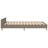 vidaXL Σκελετός Κρεβατιού Χωρίς Στρώμα Taupe 120x200 εκ. Υφασμάτινο
