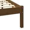 vidaXL Πλαίσιο Κρεβατιού Καφέ Μελί 200 x 200 εκ. από Μασίφ Ξύλο Πεύκου