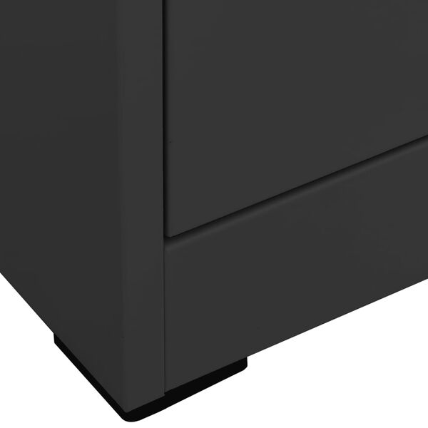 vidaXL Αρχειοθήκη Ανθρακί 46 x 62 x 102,5 εκ. από Ατσάλι