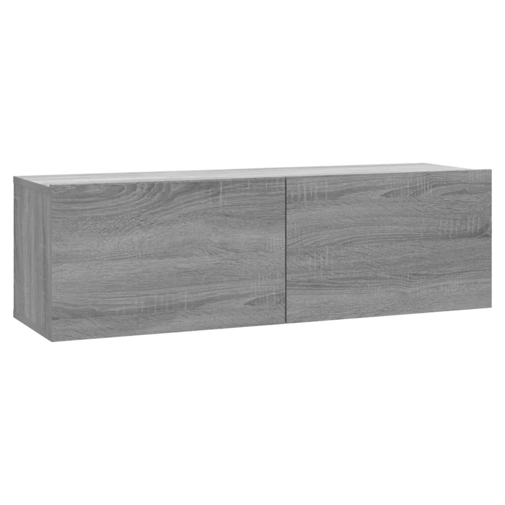 vidaXL Έπιπλο Τηλεόρασης Τοίχου Γκρι Sonoma 100x30x30 εκ. Επεξερ. Ξύλο