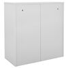 vidaXL Φοριαμός Ανοιχτό Γκρι / Μπλε 90 x 45 x 92,5 εκ. Ατσάλινος