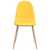 vidaXL Καρέκλες Τραπεζαρίας 4 τεμ. Κίτρινο Μουσταρδί Υφασμάτινες