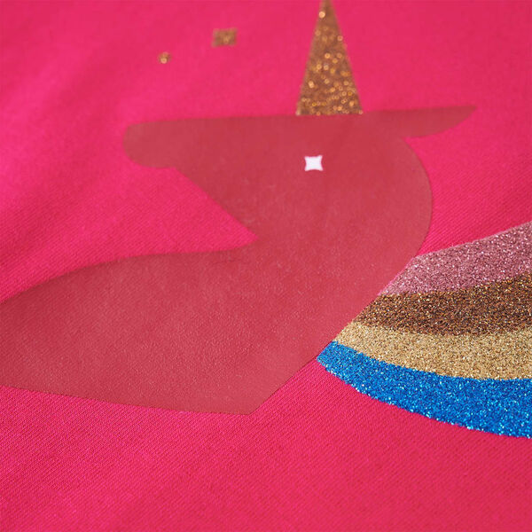 Μπλουζάκι Παιδικό Μακρυμάνικο Έντονο Ροζ 140