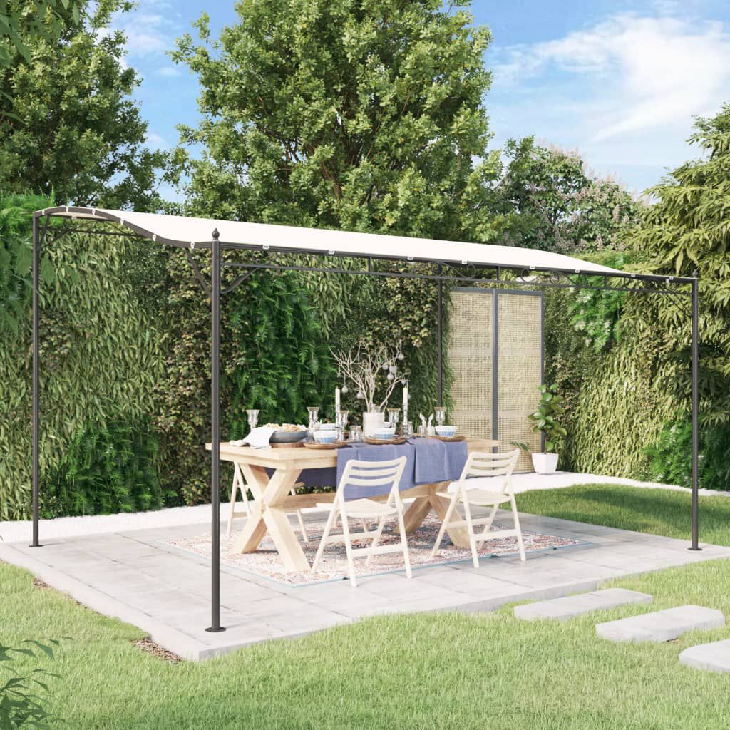 vidaXL Τέντα Κρεμ 4 x 3 μ. 180 γρ./μ² από Ύφασμα και Ατσάλι