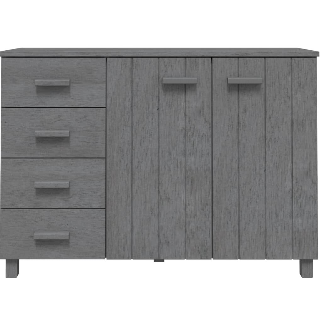 vidaXL Συρταριέρα HAMAR Σκ. Γκρι 113 x 40 x 80εκ. Μασίφ Ξύλο Πεύκου