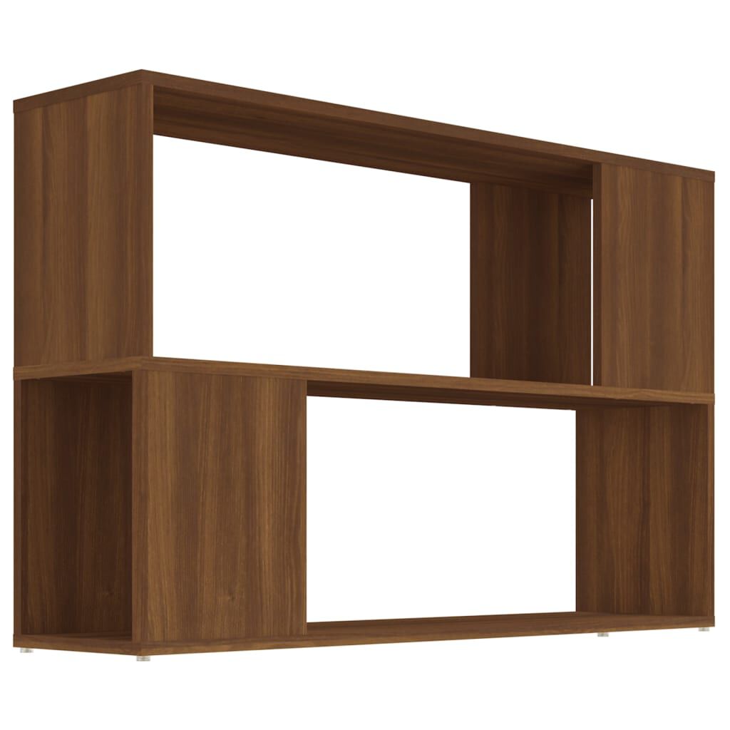 vidaXL Βιβλιοθήκη Καφέ Δρυς 100 x 24 x 63 εκ. από Επεξεργασμένο Ξύλο