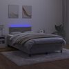 vidaXL &Kappa;&rho;&epsilon;&beta;ά&tau;&iota; Boxspring &mu;&epsilon; &Sigma;&tau;&rho;ώ&mu;&alpha; & LED &Alpha;&nu;.&Gamma;&kappa;&rho;&iota; 120x200 &epsilon;&kappa;. &Beta;&epsilon;&lambda;&omicron;ύ&delta;&iota;&nu;&omicron;