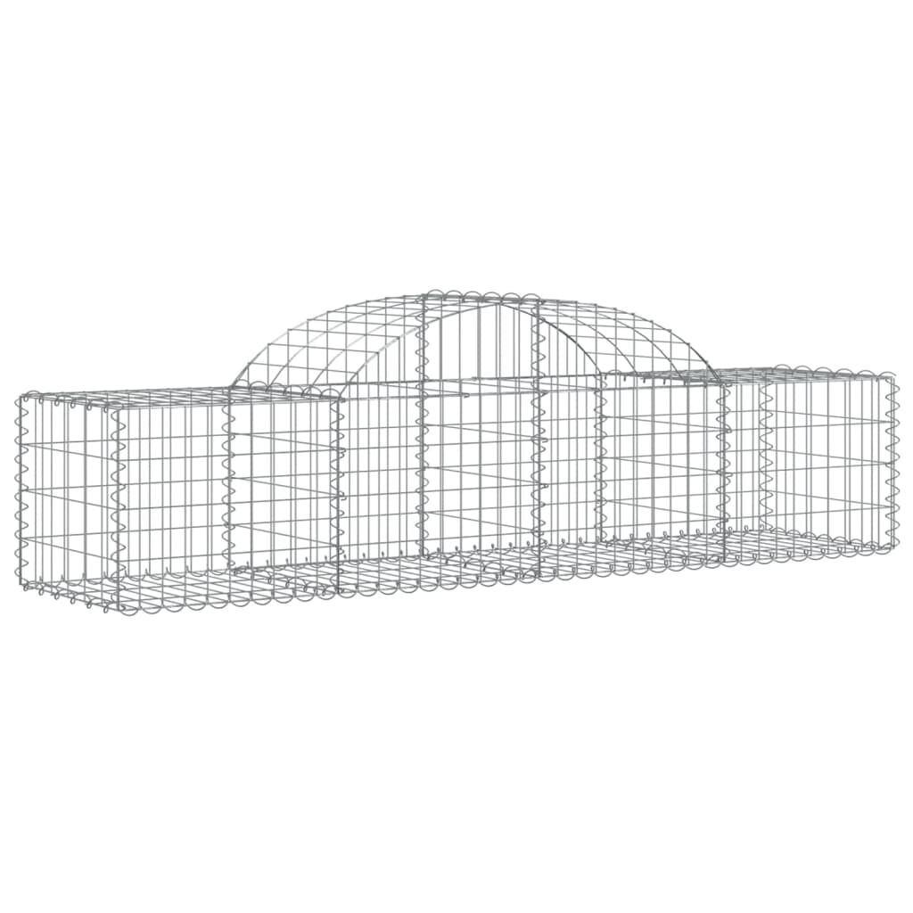 vidaXL Συρματοκιβώτια Τοξωτά 30 τεμ. 200x50x40/60 εκ. Γαλβαν. Ατσάλι