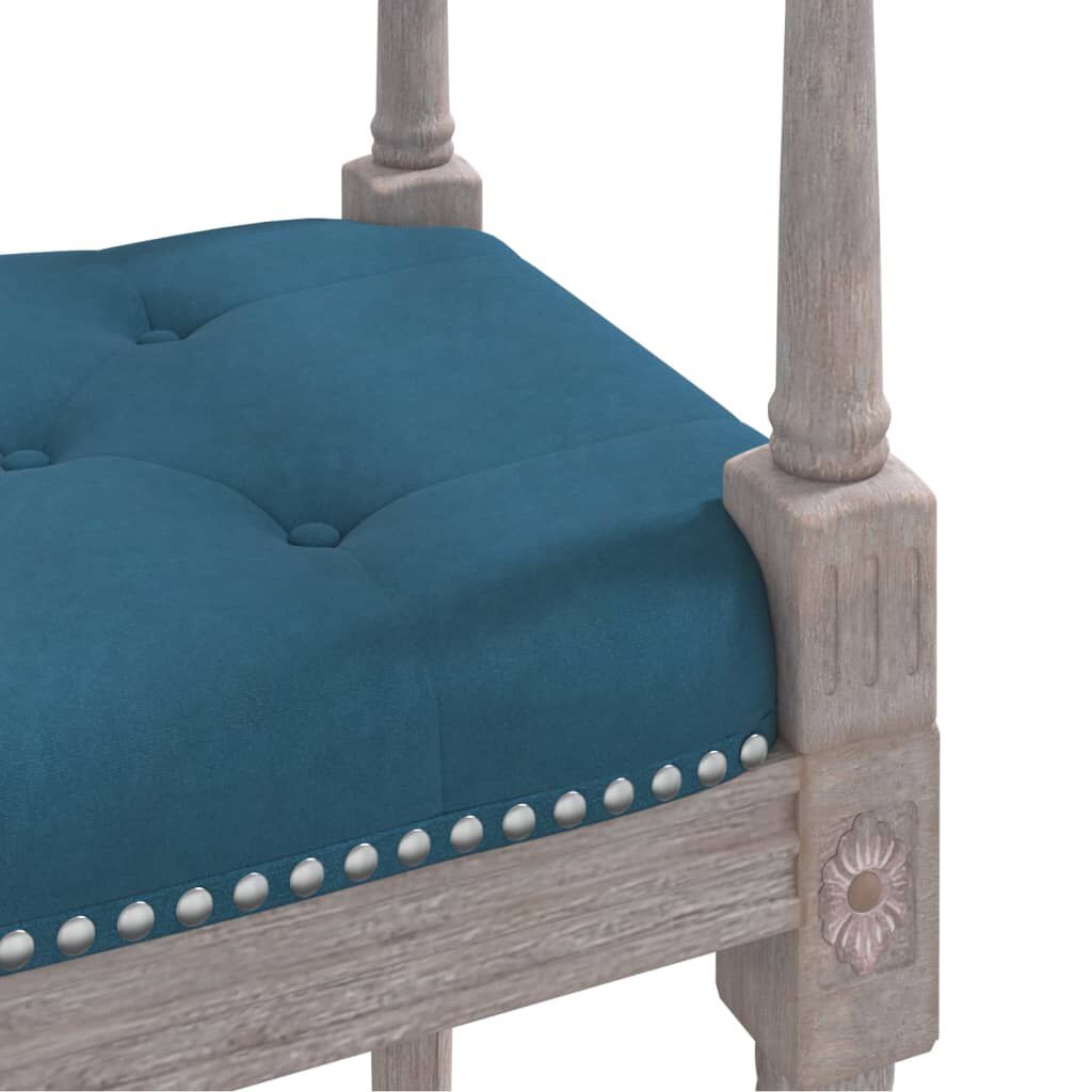 vidaXL Πάγκος Μπλε 110 x 40 x 70 εκ. Βελούδινος