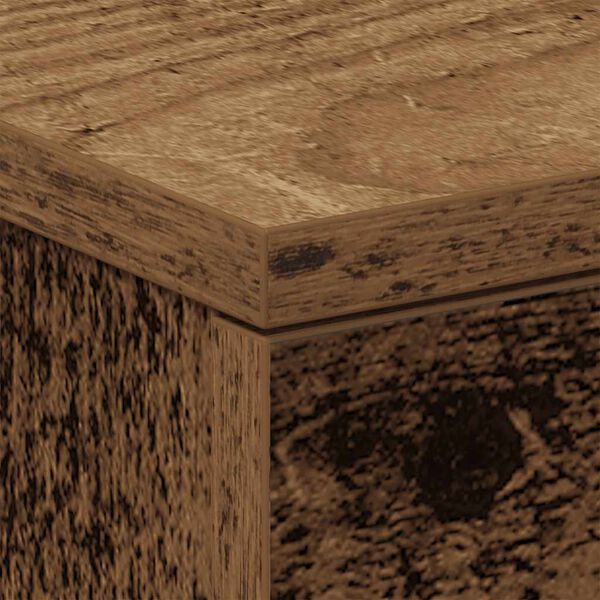 vidaXL ντουλάπι κομοδίνου Παλιό ξύλο 38x35x55 cm Κατασκευασμένο ξύλο